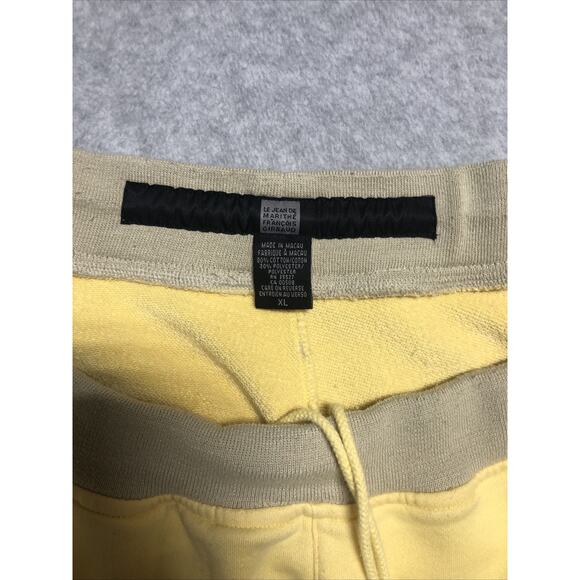 Vintage Le Jean De Marithe Francois Girbaud Yellow Sweatpants Men's XL Baggy Y2K - Picture 15 of 16
